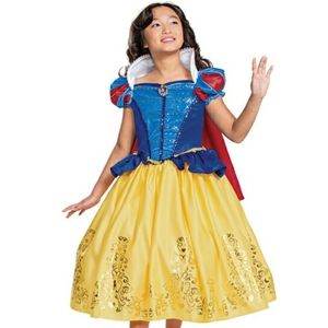 Preowned Disguise Disney Princess Snow White Prestige Child Costume (Size M 7-8)